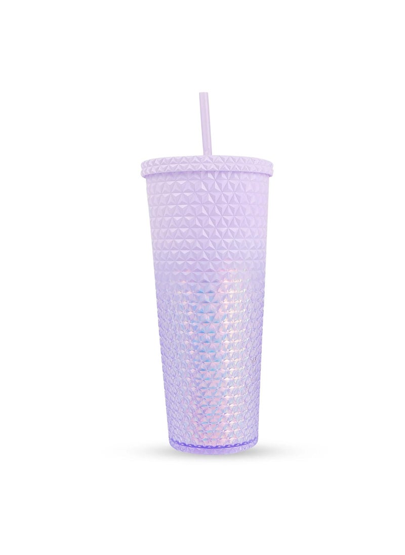 Hamster London - HAMSTER LONDON Holo Sipper Bottle - Purple | Stylish & Holographic Design | Portable, Durable, and Spill-Proof | 800ml Capacity for School, Office, Travel, and Gym - Image 1