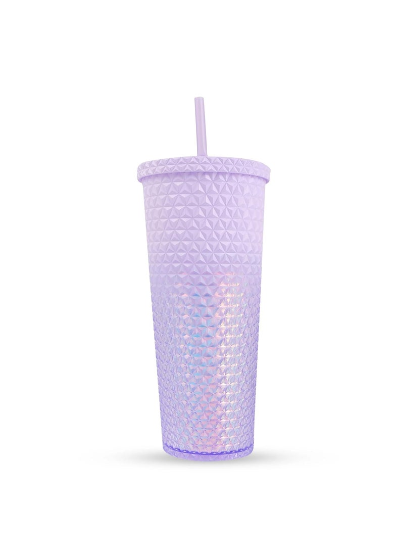Hamster London - HAMSTER LONDON Holo Sipper Bottle - Purple | Stylish & Holographic Design | Portable, Durable, and Spill-Proof | 800ml Capacity for School, Office, Travel, and Gym - Image 1