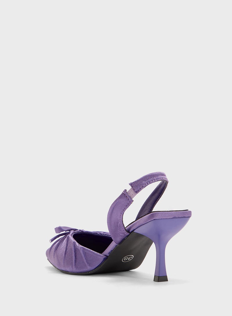 Ginger Slingback Pump With Bow  - Image 3