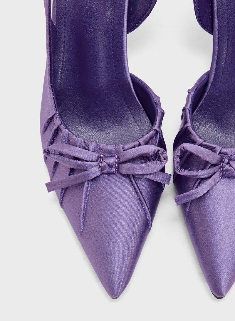 Ginger Slingback Pump With Bow  - Image 4