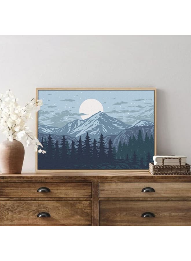 Home Gallery Panorama of Mountains Framed Canvas wall art 120x80  - Image 4