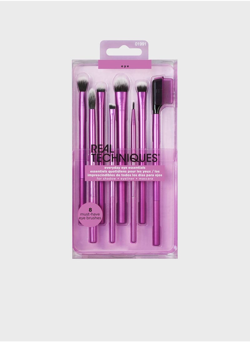 REAL TECHNIQUES Everyday Eye Essentials - 8 Brushes  - Image 1