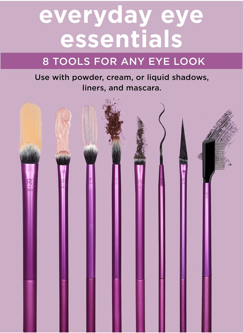 REAL TECHNIQUES Everyday Eye Essentials - 8 Brushes  - Image 3