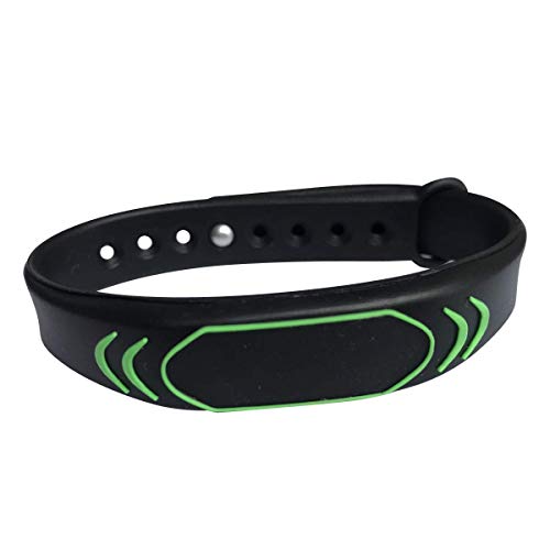 YARONGTECH RFID Wristband 1356MHZ M1S50 Black Silicone Waterproof Pack of 2 - Image 1