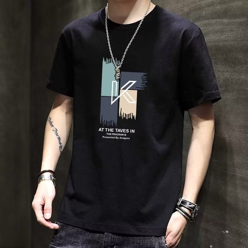 2023 Print Fashionable Elegant Spring T-shirt Fashionable Youth Popular Casual Half Sleeve Round Neck New Style Lazy Style - Image 5