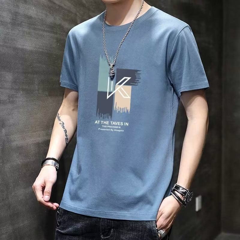 2023 Print Fashionable Elegant Spring T-shirt Fashionable Youth Popular Casual Half Sleeve Round Neck New Style Lazy Style - Image 4
