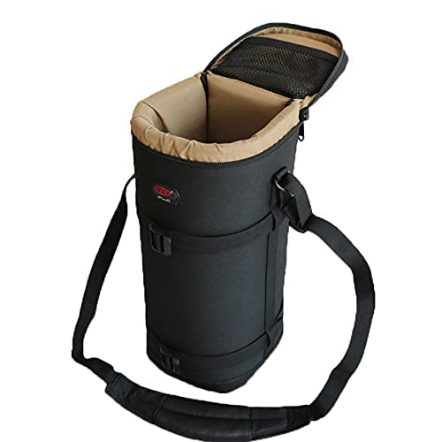 Nicama LB1 Deluxe Water-Resistant Camera Lens Pouch Case for Canon RF 800mm Tamron SP 150-600mm Sigma 150-600mm 150-500mm Nikon Nikkor AF-S 200-500mm & More, Zipper Polyester Lens Protective Bag - Image 2