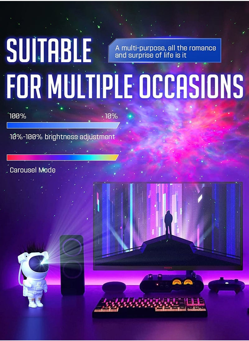 Toshionics Astronaut Star Projector Galaxy Night Light Space Starry Nebula LED Lamp with Timer and Remote Room Decor Aesthetic Gifts for Birthdays Valentine's Day Bedroom Ceiling Best for kids and Adul  - Image 4