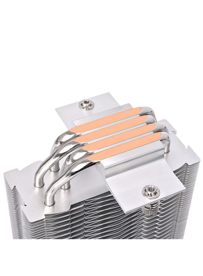 Thermaltake UX400 ARGB Sync CPU Air Cooler – 120mm PWM Fan, 240W TDP, 4x 6mm Direct Contact Copper Heat Pipes, 62.72 CFM, 25dBA, 5V Addressable RGB (9 LEDs), Aluminum Heatsink, Intel & AMD Compatible, Black | CL-P142-AL12SW-A - Image 3