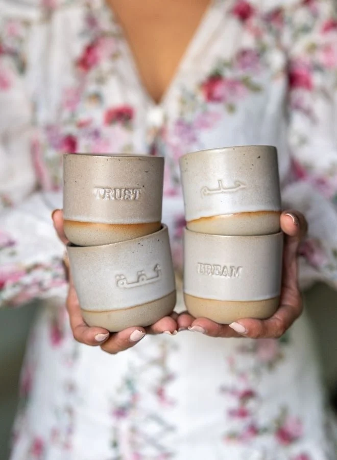 Curate Home Dream and trust Mugs - Set of 4