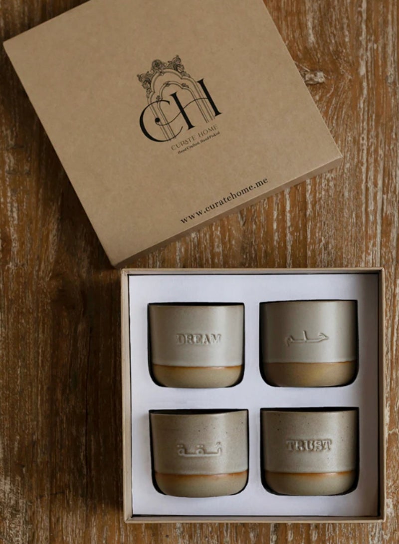 Curate Home Dream and trust Mugs - Set of 4  - Image 3