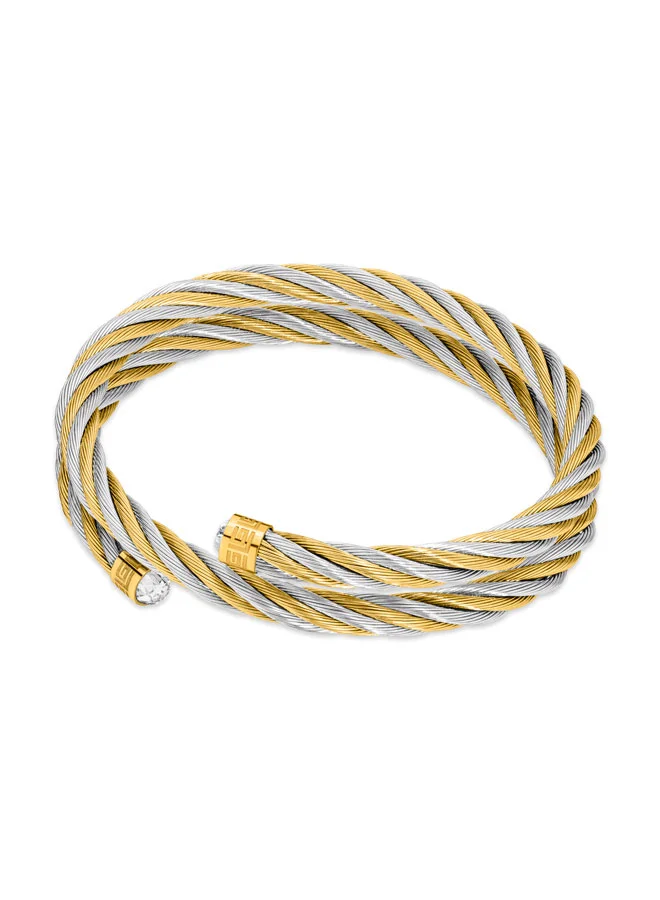 Guy Laroche Victoria Silver and Gold Bangle for Women