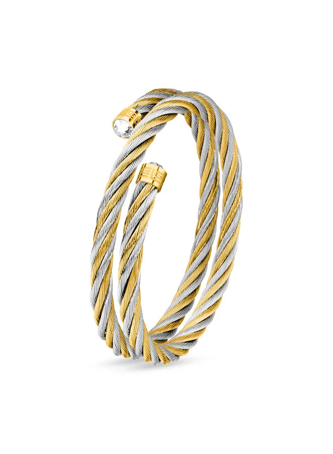 Guy Laroche Victoria Silver and Gold Bangle for Women