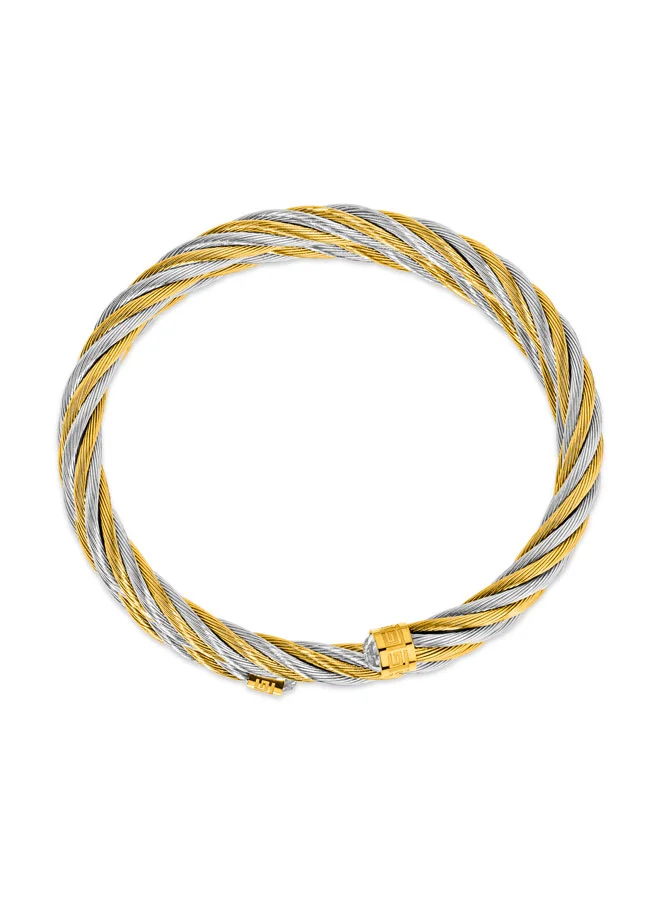 Guy Laroche Victoria Silver and Gold Bangle for Women