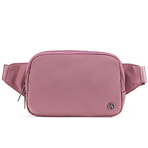 Pander Belt Bag Large 2L, Nylon Fanny Pack Purse for Women and Men with Adjustable Strap, Dune Pink - Image 1