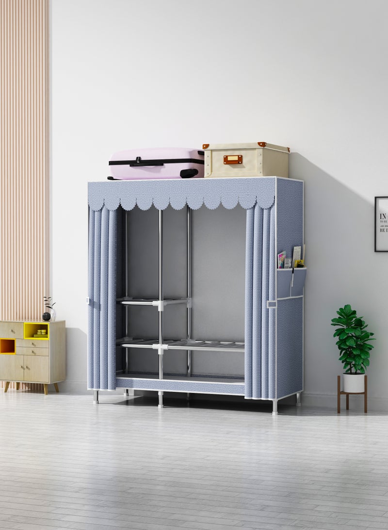 Portable Clothing Wardrobe With Storage Cupboard Organiser 123*170*45  - Image 4