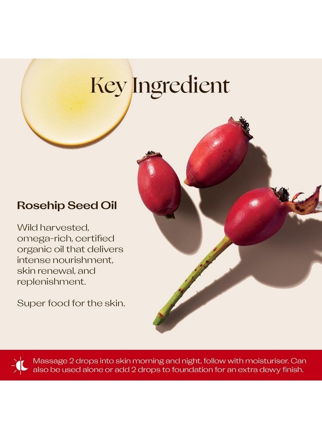 تريلوجي ثنائي زيت ثمر الورد العضوي المعتمد للتغذية المكثفة يحسن مظهر الندبات وعلامات التمدد والخطوط الدقيقة والتجاعيد 1.5 أونصة سائلة لكل منهما - Image 4