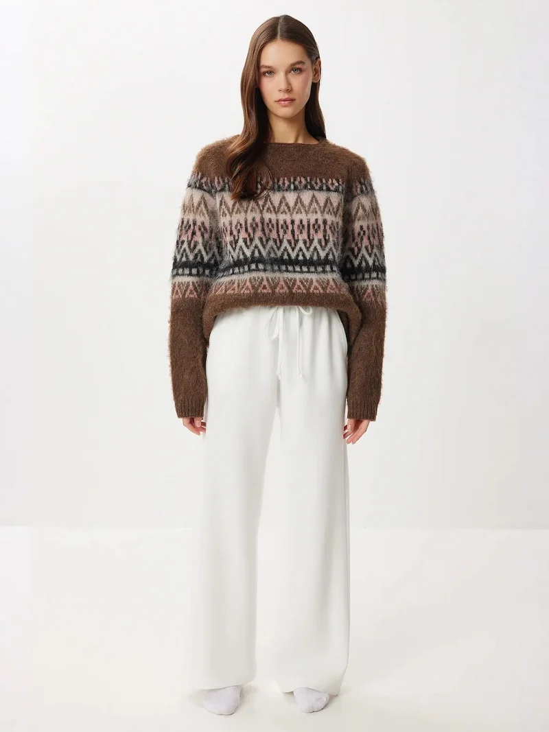 السعادة في إسطنبول ISTANBUL Wide Leg Jogger Pants with Drawstring Closure