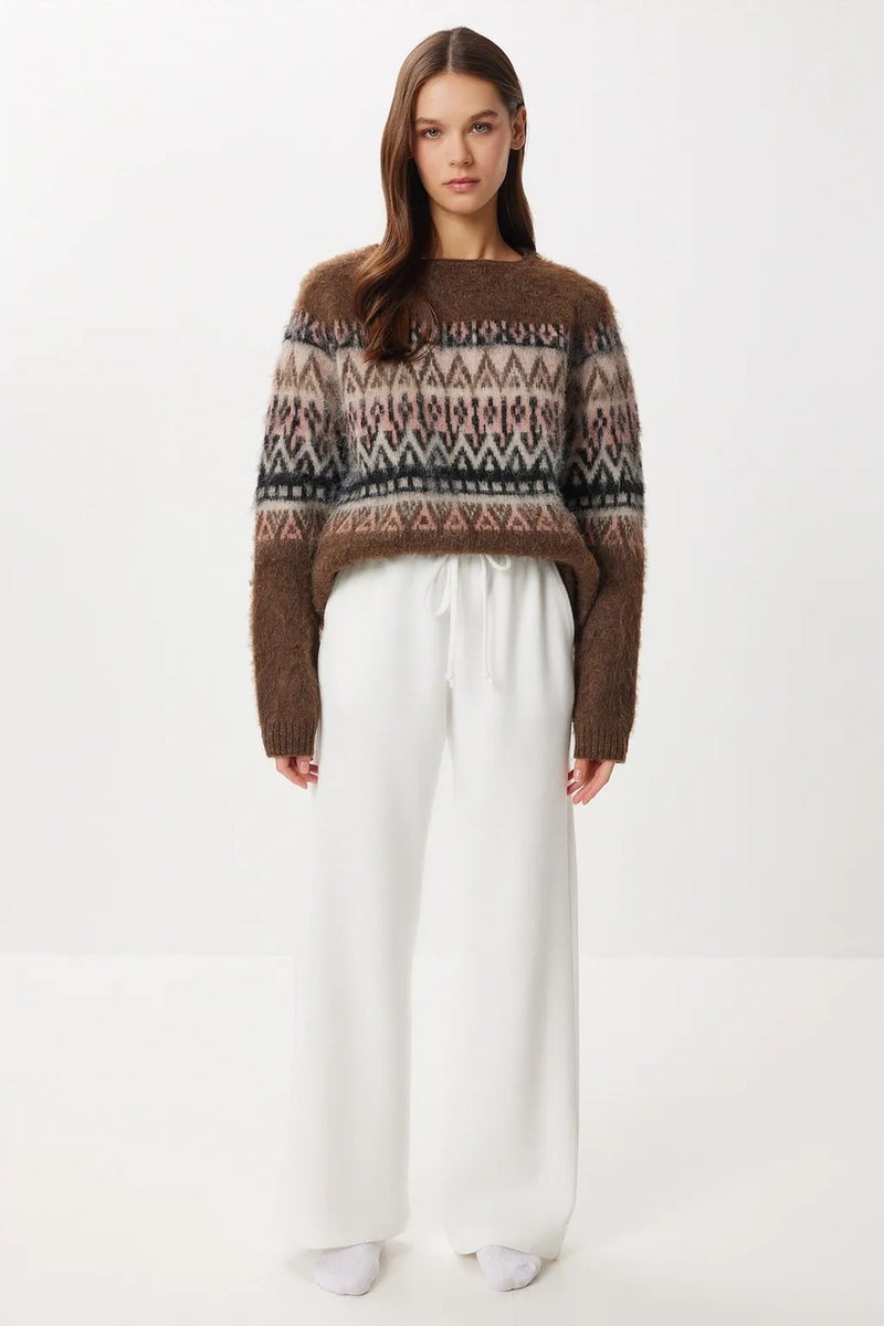 Happiness İstanbul ISTANBUL Wide Leg Jogger Pants with Drawstring Closure - Image 2