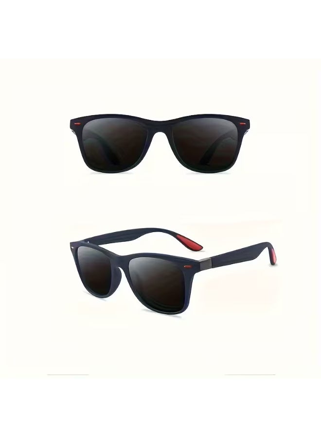 Arabash Men Women Classic Retro Fashion Glasses, PC Lenses, Durable Plastic Frame, Adjustable Hinges, Suitable for Events - Image 2