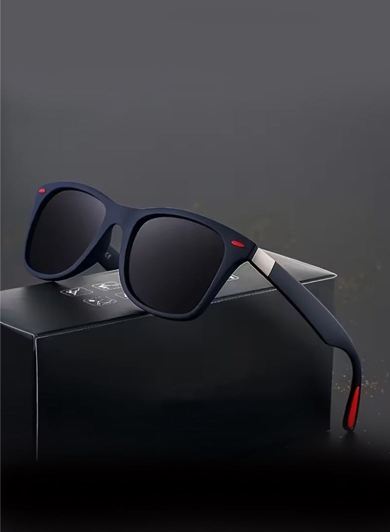 Arabash Men Women Classic Retro Fashion Glasses, PC Lenses, Durable Plastic Frame, Adjustable Hinges, Suitable for Events - Image 1