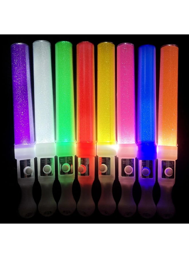 10 Pcs Multi-Color LED Light Sticks Battery Powered Flashing Fluorescent Rods for Parties & Concerts - Image 5