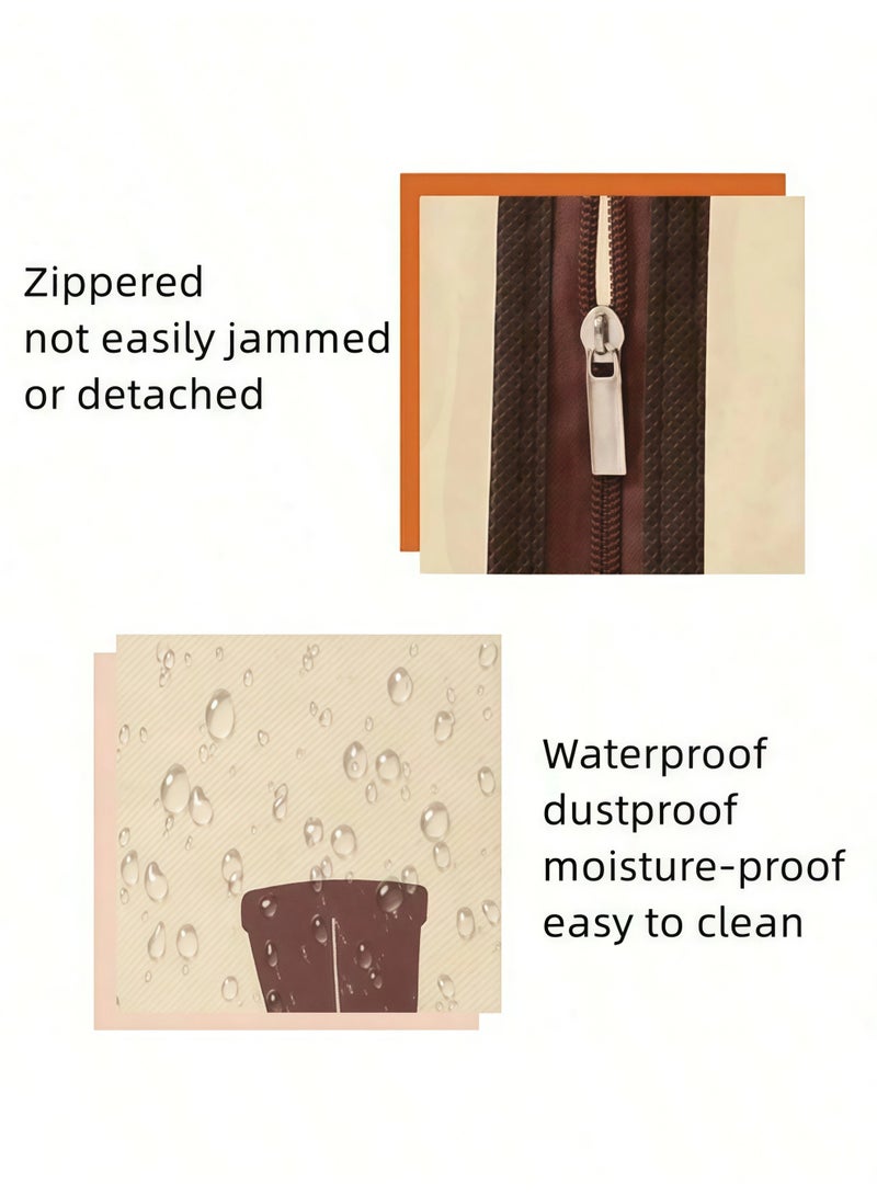 Flossie 4pcs High Boot Bags, Portable Dust Proof Boot Bags for Long Tube, Shoes Bags Women Men Tall Shoe with Handle for Home Daily Shoe Cabinet, 2 Short and 2 Long Dustproof and Water-Resistant Organizers - Image 5