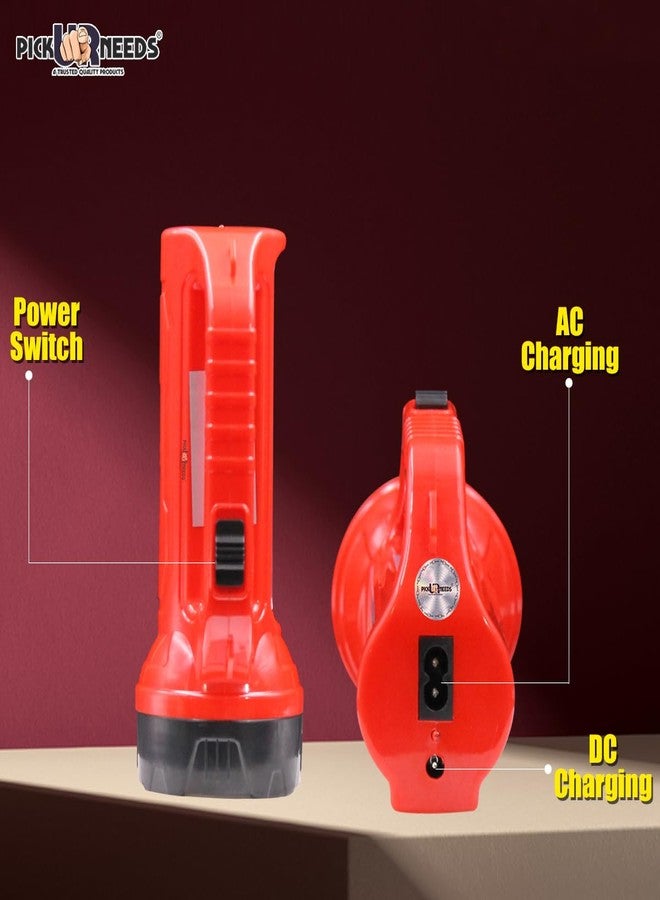 Pick Ur Needs Home Rechargeable Emergency Led Torch Search Light 50W + 20 SMD Side LED Charging Torch - Image 3