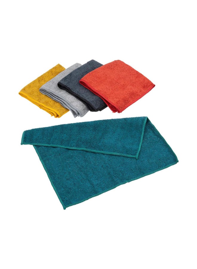 Five Simply Smart 5-Piece Multi Purpose Microfiber Dish Cloth Set Multicolour 30 x 30cm 117301 - Image 1
