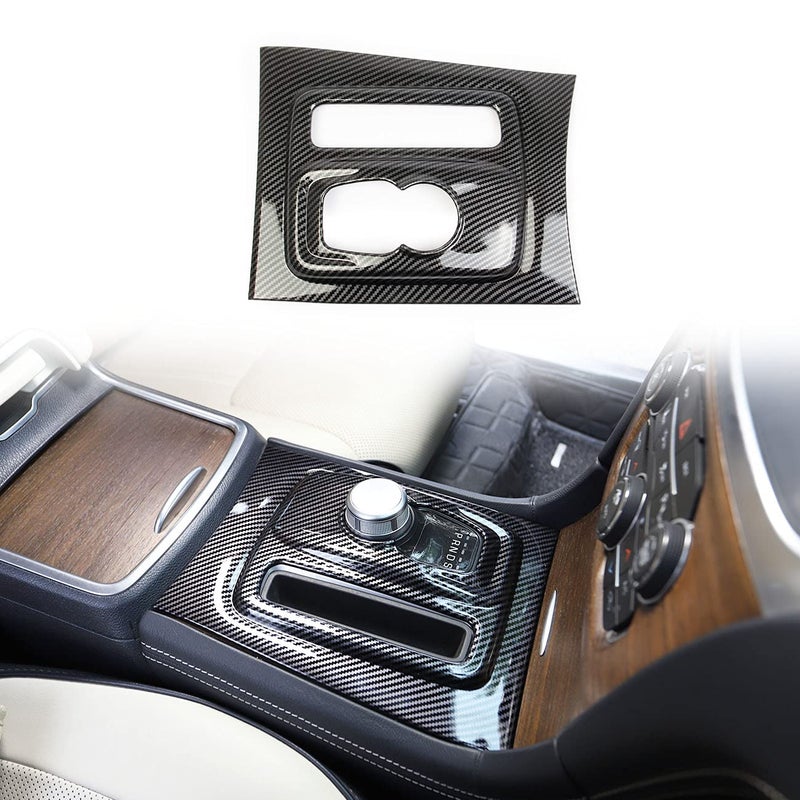 Crosselec Carbon Fiber Central Control Gear Shift Panel Trim Fit For Chrysler 300 2015-2021 - Image 1
