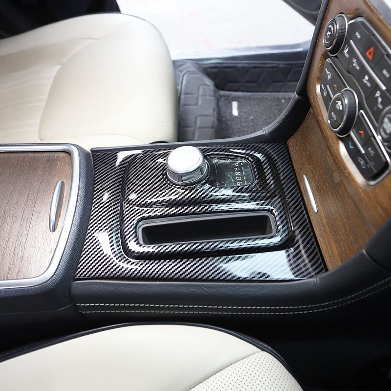 Crosselec Carbon Fiber Central Control Gear Shift Panel Trim Fit For Chrysler 300 2015-2021 - Image 2