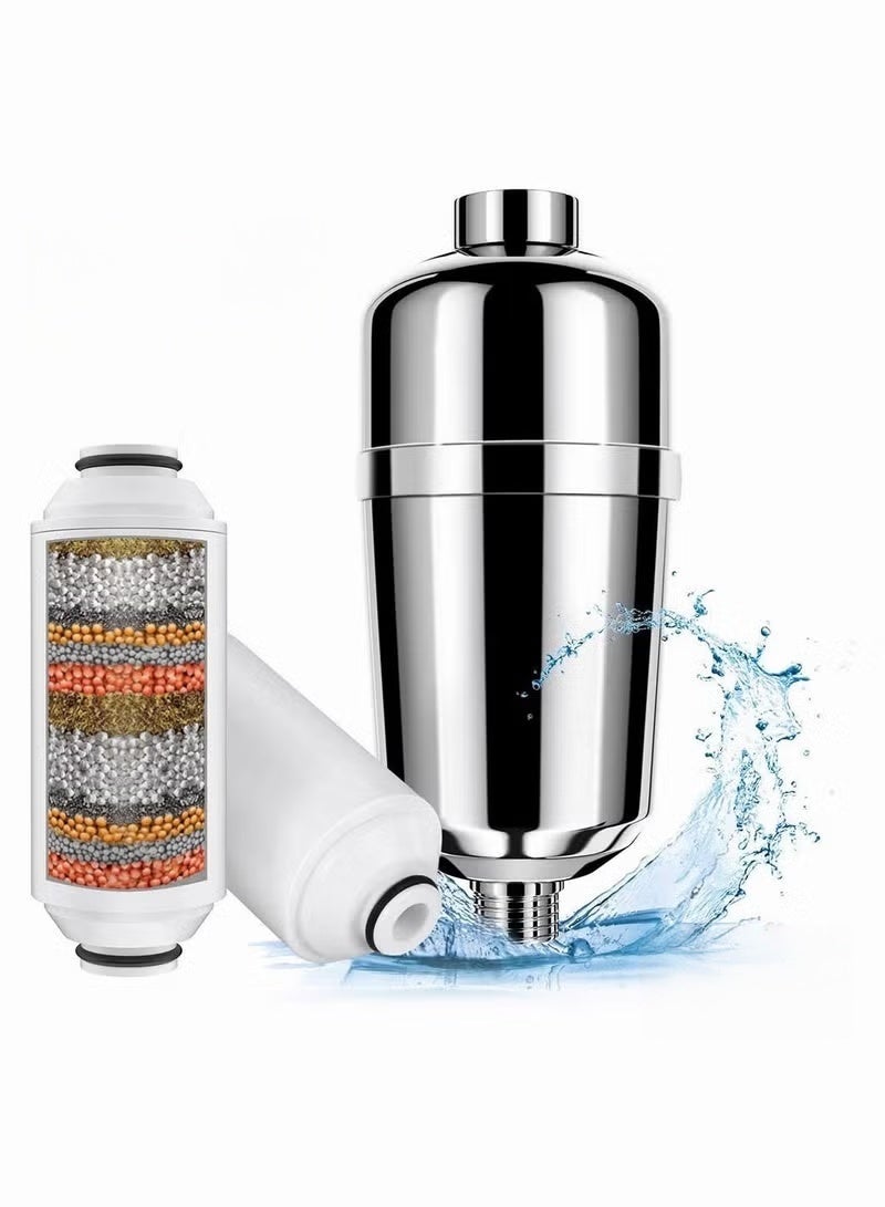 SKT Shiketro Shower Filter 15 Stage Shower Head Filter for Hard Water Showerhead Filter to Remove Chlorine and Fluoride - Image 1