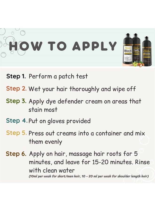 KILOMETS BLACK Hair Color Shampoo 13.5 FL.Oz (400ml) - Image 4