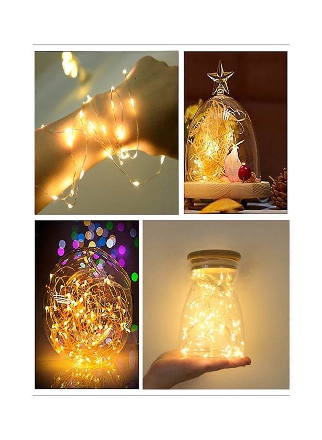 NIBEMINENT LED String Light For Christmas White 1meter - Image 2