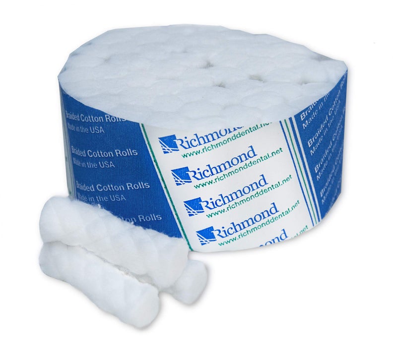 Richmond Dental & Medical 200206 1.5", Medium Braided Cotton Roll, Sterile (Pack of 2000) - Image 3
