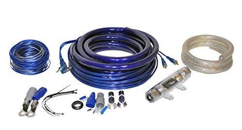 Lanzar Contaq Speaker & Amplifier Wiring Combo Installation Kit, 0-Gauge Power/Ground, 16-Gauge Remote, 20' Foot RCA Amplifier Complete Install Kit with 150 Amp ANL Inline Fuse 4000W (AMPKIT0) - Image 2