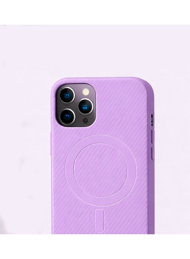 erorex Phone Case Compatible with iPhone 14 Pro Max Premium Matte Protective Cover Carbon Fiber Texture Slim Shockproof MagSafe Compatible - Image 4