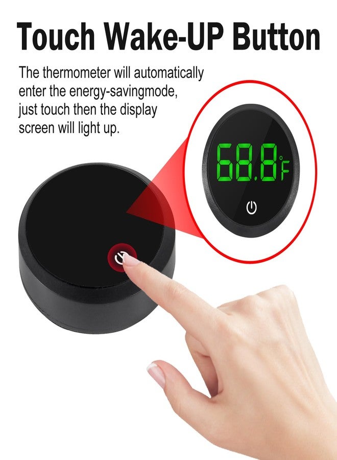 ACEIRMC 4pcs Fish Tank Digital Thermometer Accurate LED Display to ±0.9°F Tank Thermometer Aquarium Temperature Measurement Suitable for Fish, Axolotl, Turtle or Aquatic - Image 3