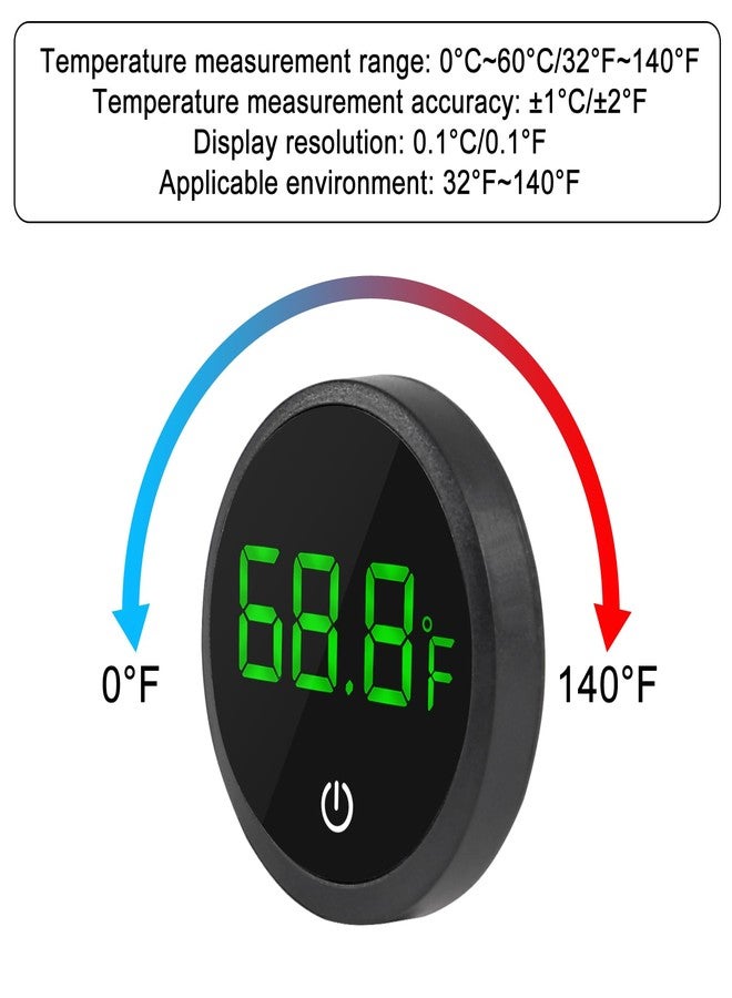 ACEIRMC 4pcs Fish Tank Digital Thermometer Accurate LED Display to ±0.9°F Tank Thermometer Aquarium Temperature Measurement Suitable for Fish, Axolotl, Turtle or Aquatic - Image 4