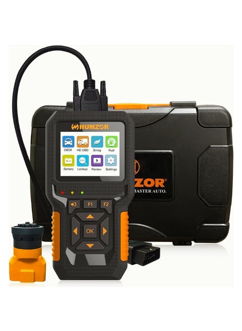 NC610 obd2 الماسح الضوئي للسيارة الثقيلة شاحنة رمز القارئ أداة تشخيص الديزل وظيفة obdii الكاملة 2 في 1 محرك السيارات والشاحنة ضوء واضح فحص خطأ أداة المسح التشخيصي