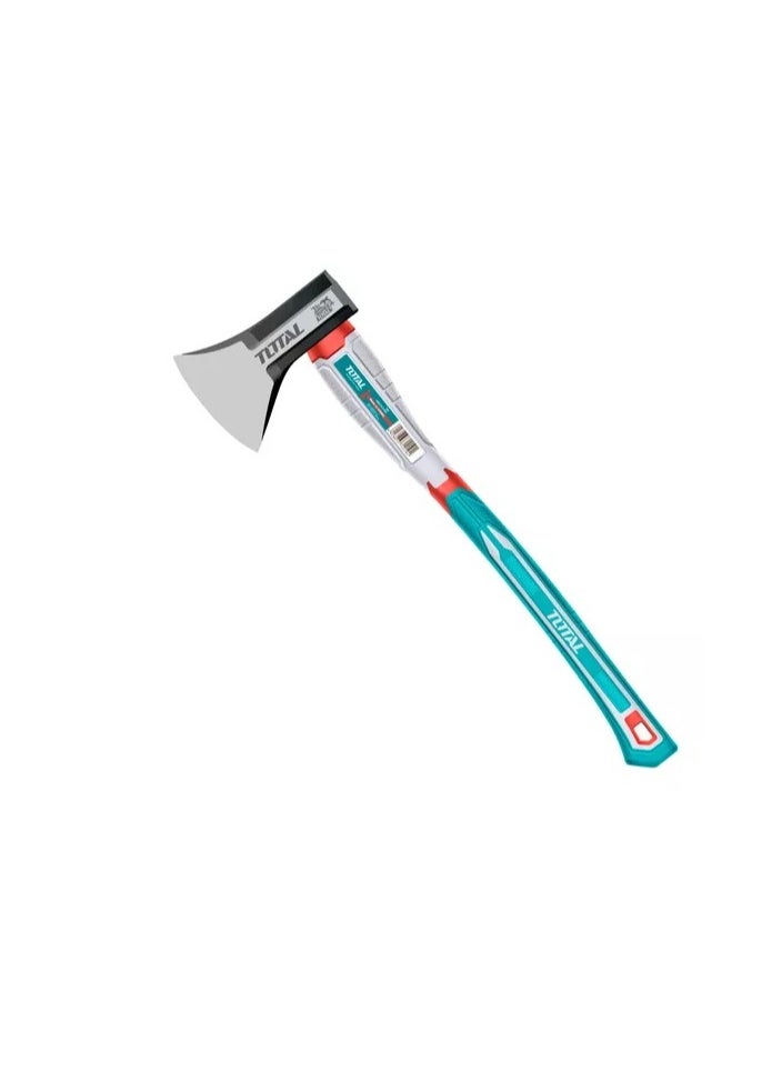TOTAL Super Total Axe 1250g - Heavy-Duty Drop-Forged Axe Head, 45# Carbon Steel with Heat Treatment, Ergonomic Three-Color Fiberglass Handle for Comfortable Grip THAX061250  - Image 3