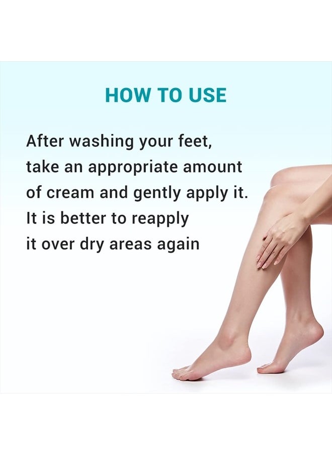 derma b - Urea 9.8% Foot Cream for Dry Cracked Feet with Camellia Oil 2.7 Fl Oz, 80ml - Image 1