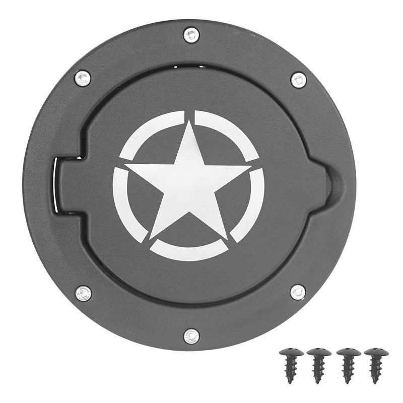 Hooke Road TJ Fuel Door Cover Gas Tank Cap Filler Compatible with Jeep TJ Wrangler 19972006