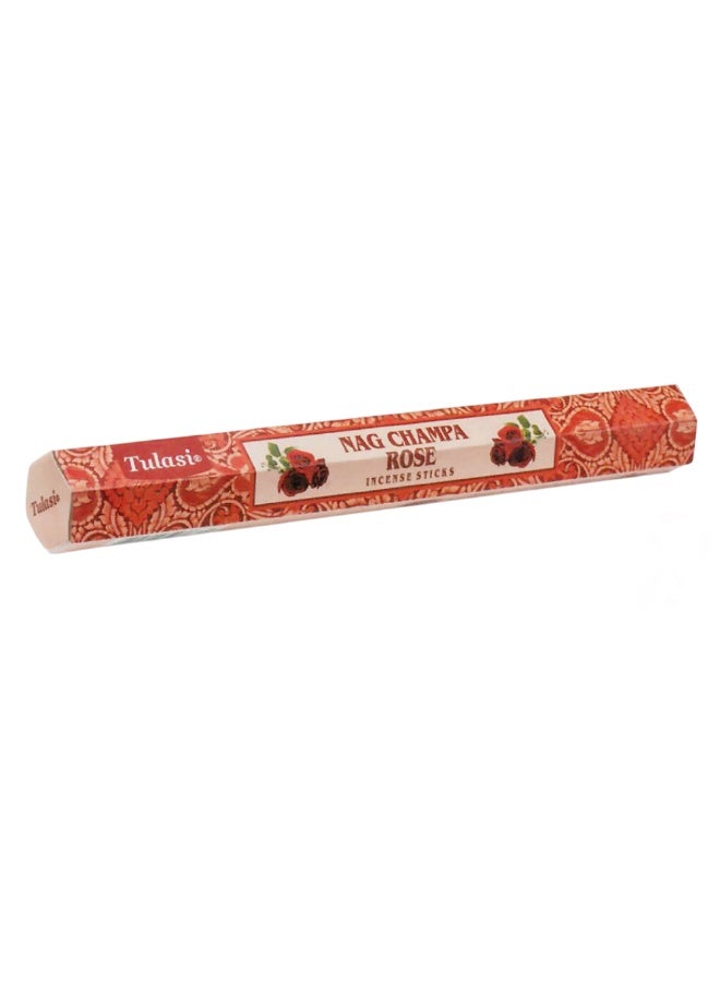 Tulasi Nag Champa & Rose 15 Incense Sticks