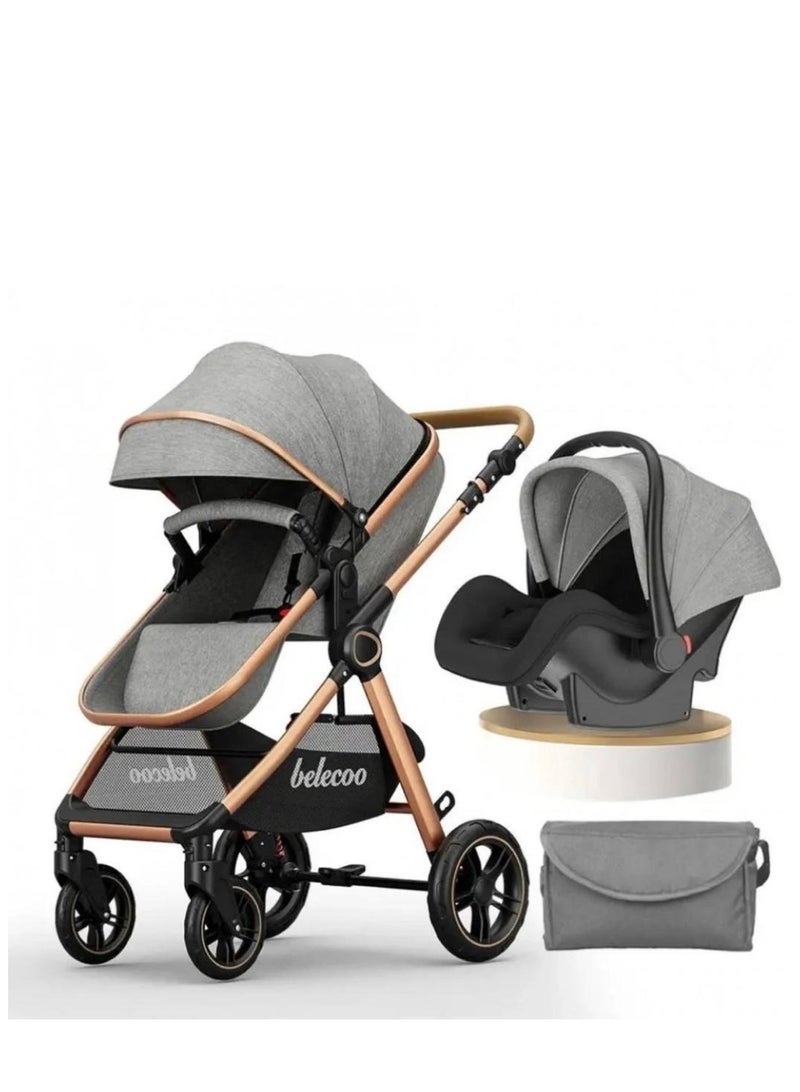 belecoo Multifunctional stroller, elegant and comfortable design for newborns to toddlers, Belco brand, specially made for dehkah.  - Image 1