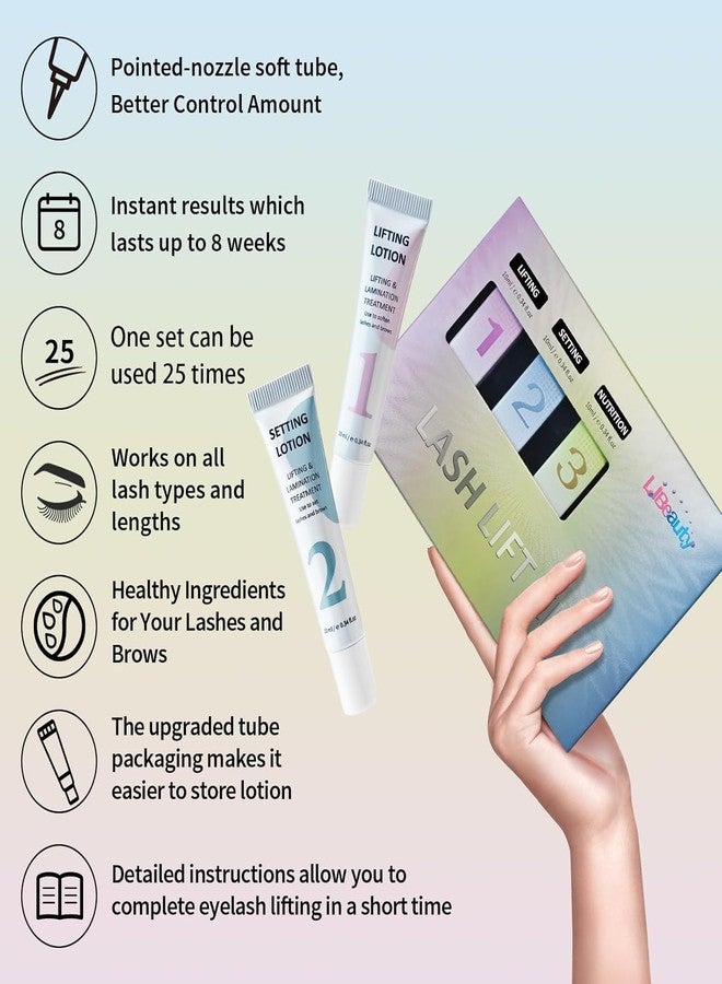 Libeauty Lash Lift Kit, Brow Lamination Kit, Lash Perm Kit, Eyelash Perm Tube Design, Precise Control, Convenient Storage, Simple Operation, Suitable For Home And Salon - Image 3