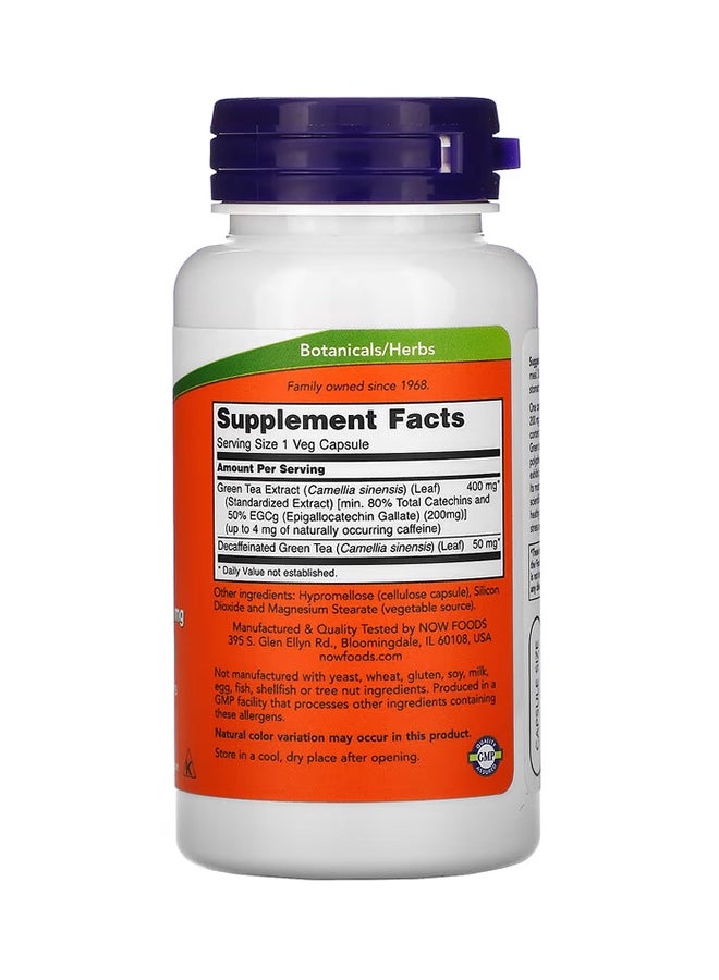 Now Foods EGCg Green Tea Extract Dietary Supplement 400 Mg - 90 Capsules - Image 2