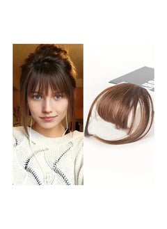 LANGMANNI Clip-In Synthetic Bangs Wig - Natural Looking Straight Hair Fringe for Women, High-Temperature Fiber, Ideal for Cosplay and Parties, Cosplay Accessory|Clipon Fringe|Realistic Hairline, Wig Accessories  - Image 1