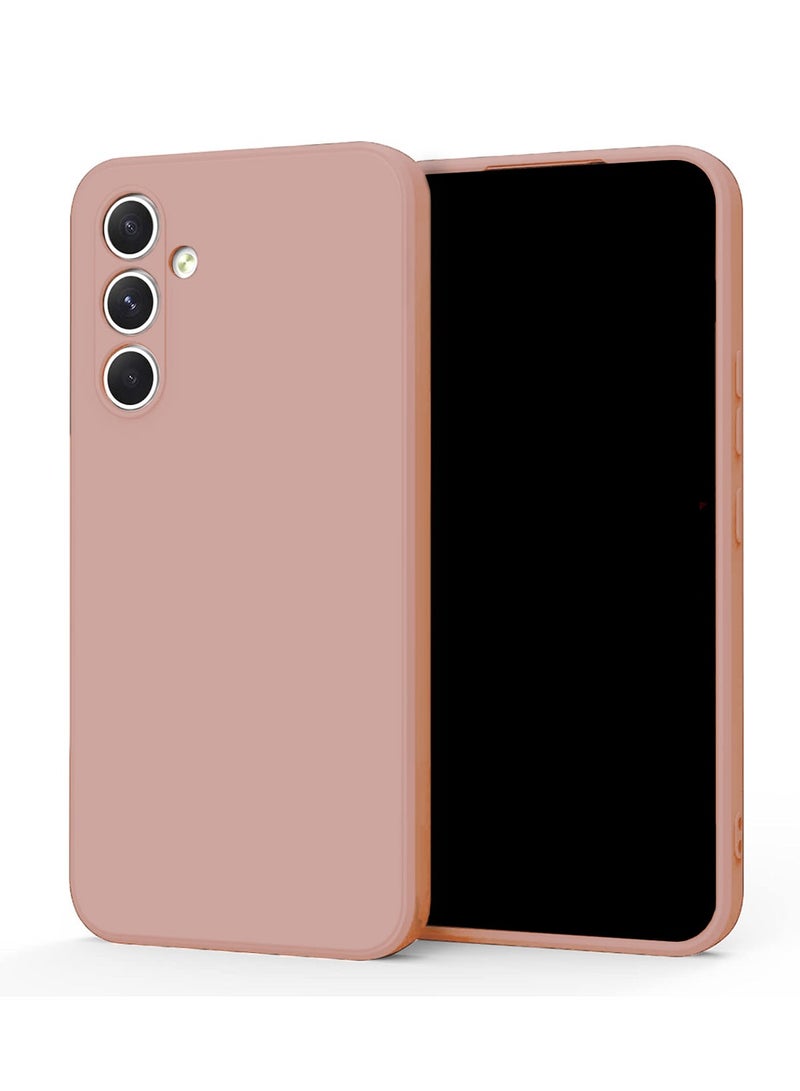 Wtech Samsung Galaxy A36 5G 2024 / Samsung Galaxy A56 5G 2025 Premium Soft Liquid Silicone Case Cover - Rose Gold - Image 1