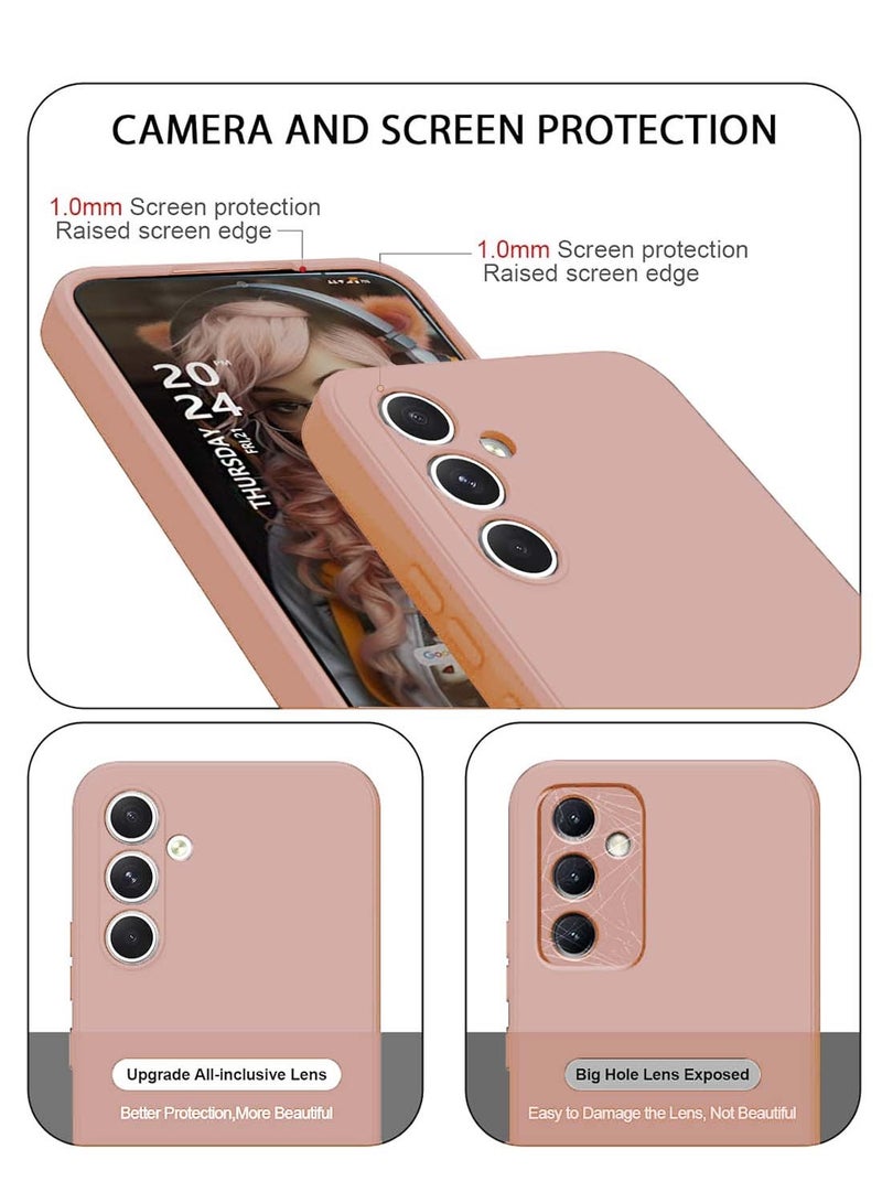 Wtech Samsung Galaxy A36 5G 2024 / Samsung Galaxy A56 5G 2025 Premium Soft Liquid Silicone Case Cover - Rose Gold - Image 2